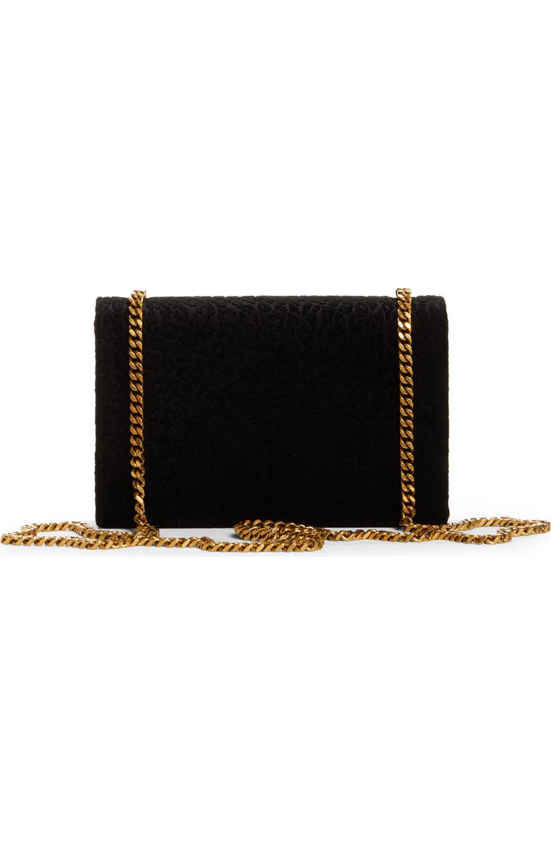 Saint Laurent Small Kate Flocked Velvet Crossbody Bag, Alternate, color,