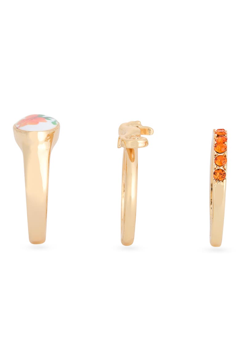 3-Pack Assorted Rings, Alternate, color, PINK MULTI- GOLD