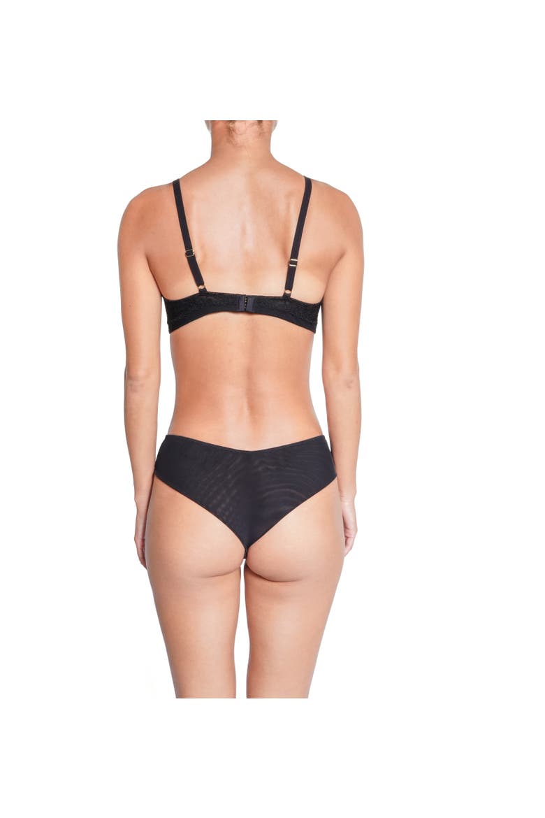 Desir Lace Tanga, Alternate, color, Black