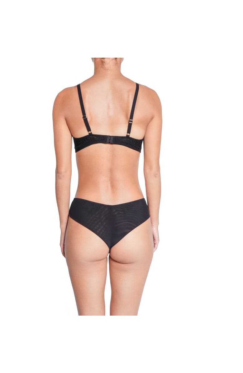 Huit Desir Lace Tanga, Alternate, color, Black