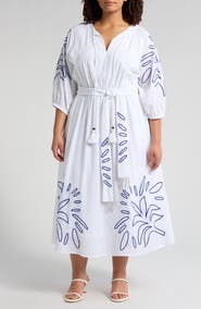 CIEBON Eliza Embroidered A-Line Dress
