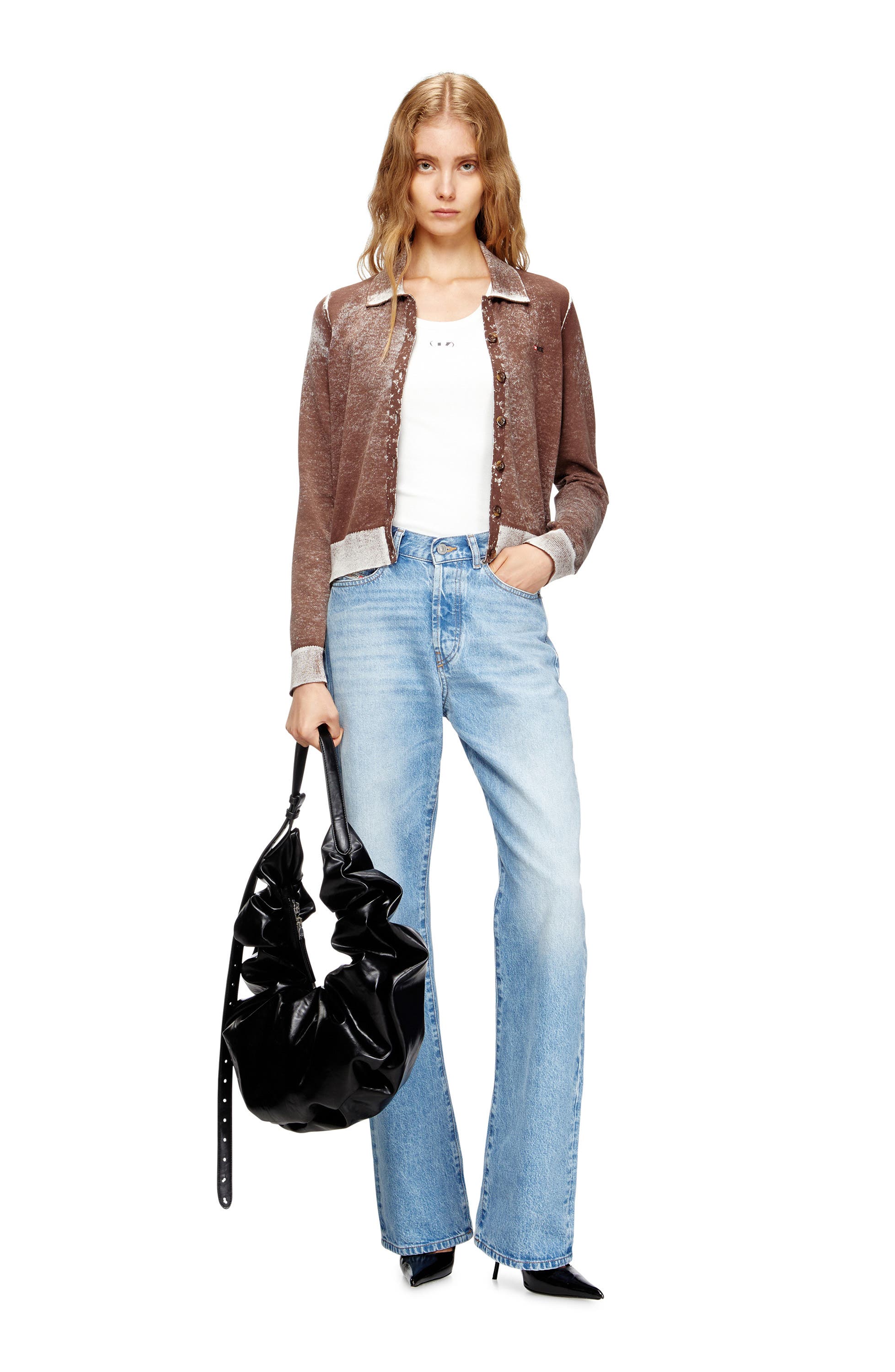 Grab-D Large Faux Leather Hobo Shoulder Bag, Alternate, color, BLACK