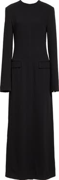 TOTEME Pocket Long Sleeve Evening Dress