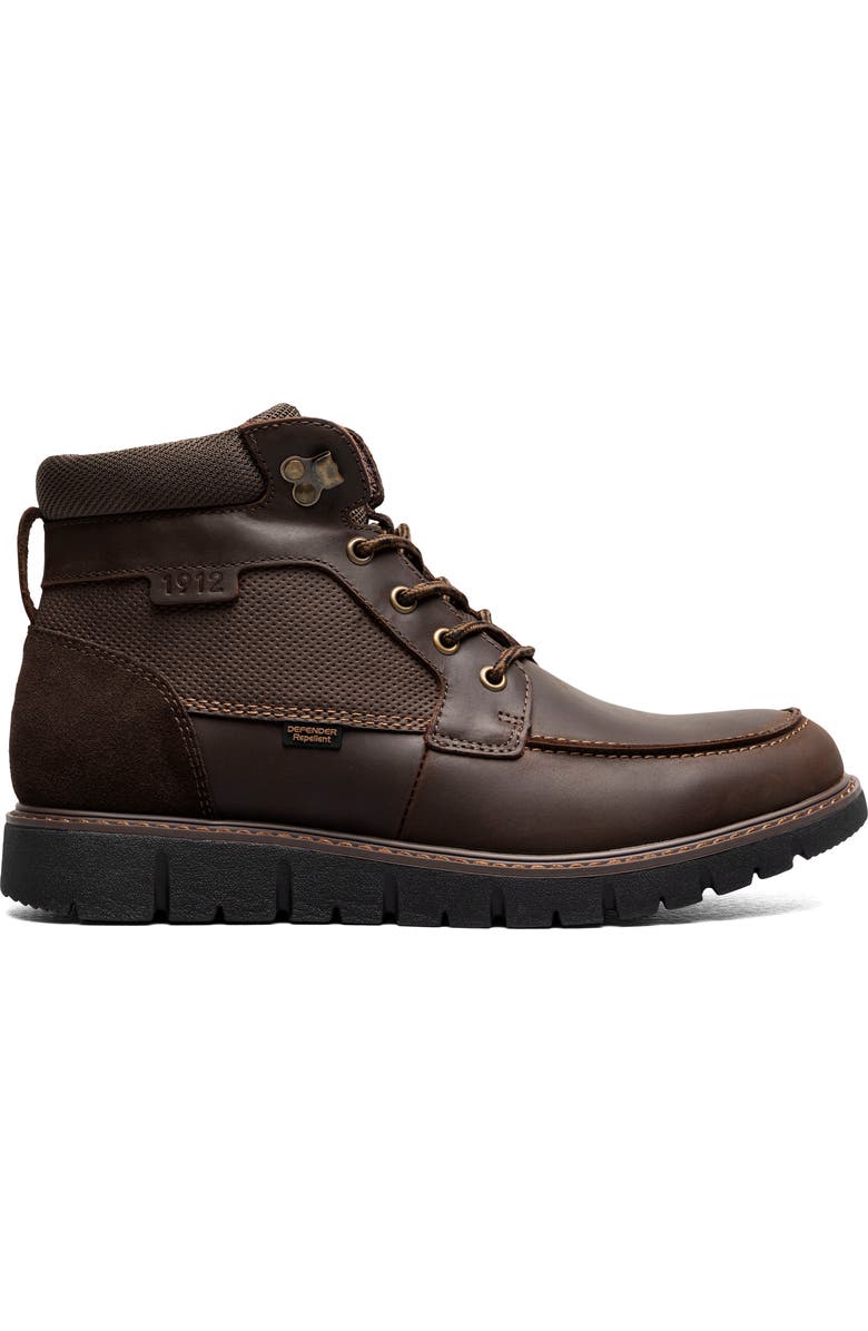 NUNN BUSH Karnak Water Resistant Moc Toe Boot, Alternate, color, Brown
