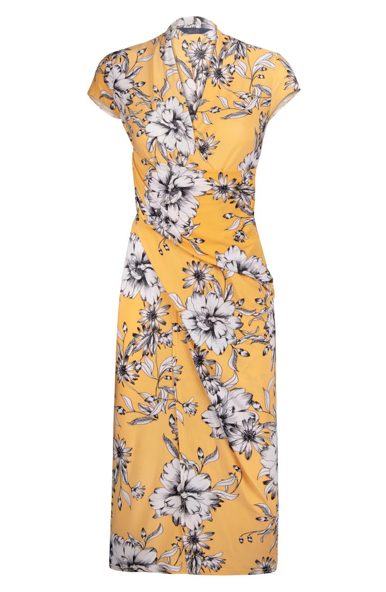 RACHEL Rachel Roy Bret Floral Drape Jersey Midi Dress | Nordstrom RACHEL Rachel Roy Bret Floral Drape Jersey Midi Dress | Nordstrom