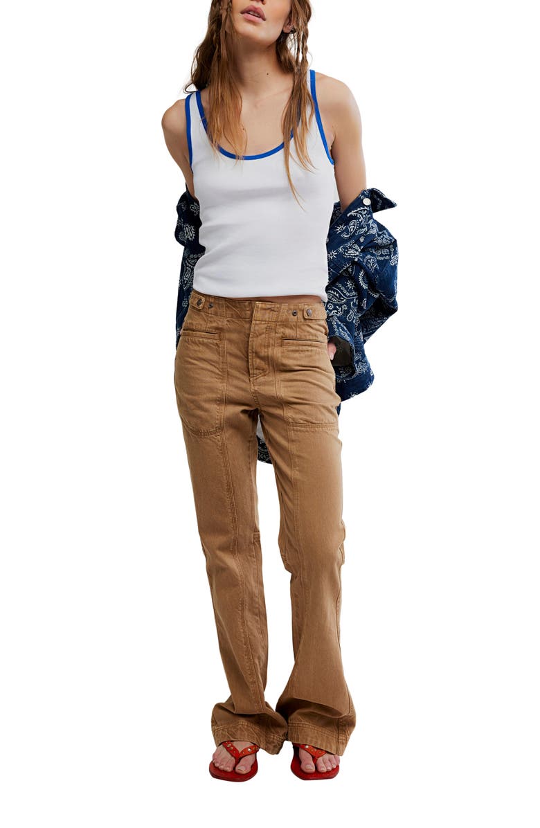 Free People Moxie Tank Top, Alternate, color, Clean Ivory Combo