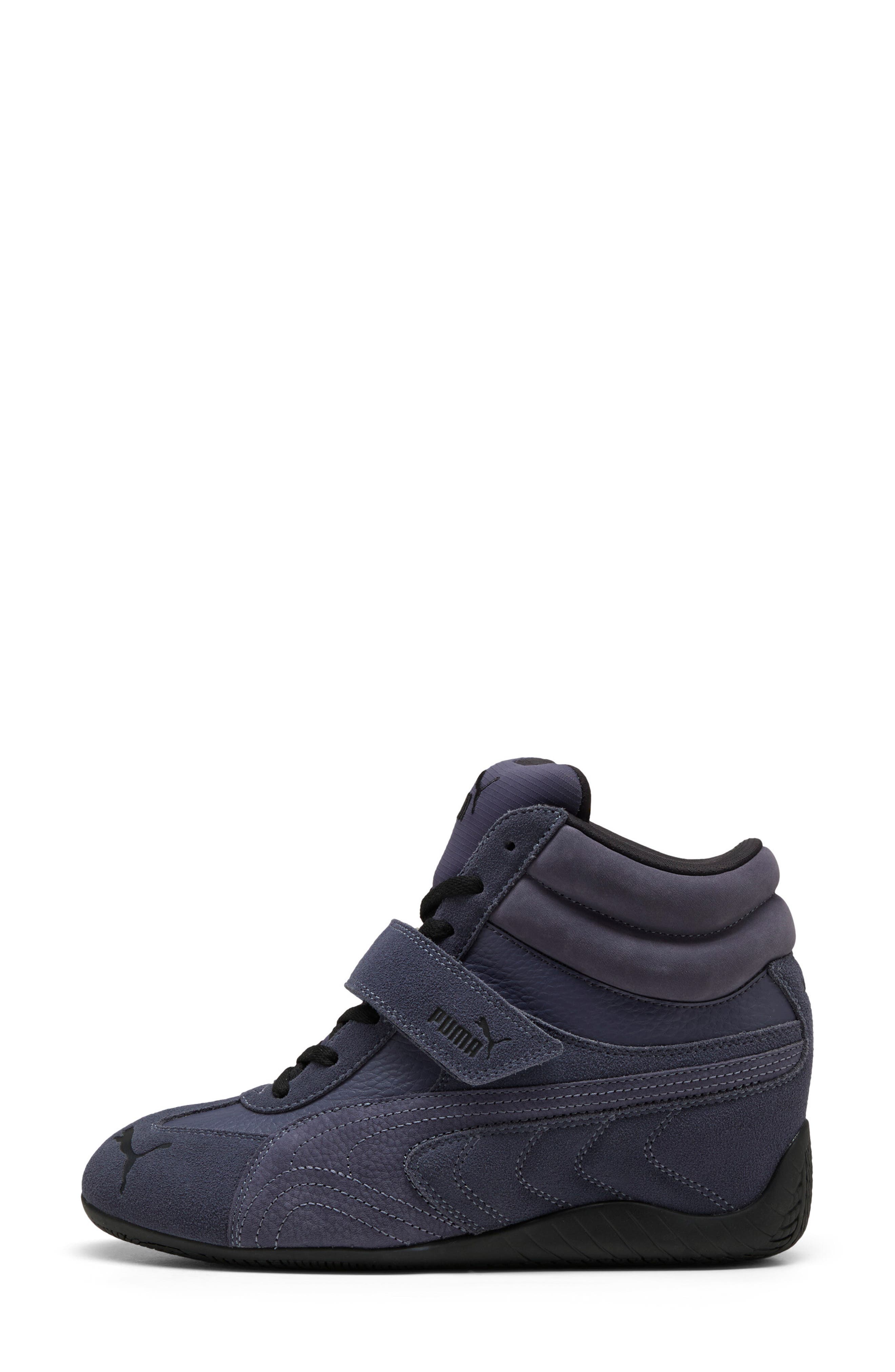 Speedcat Wedge Leather Sneaker, Alternate, color, INKY DEPTHS/ PUMA BLACK