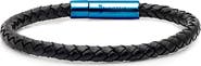 STEELTIME Men's Braided Leather Bracelet