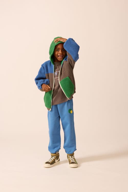 The Sunday Collective Polar Fleece Zip Up In Multi