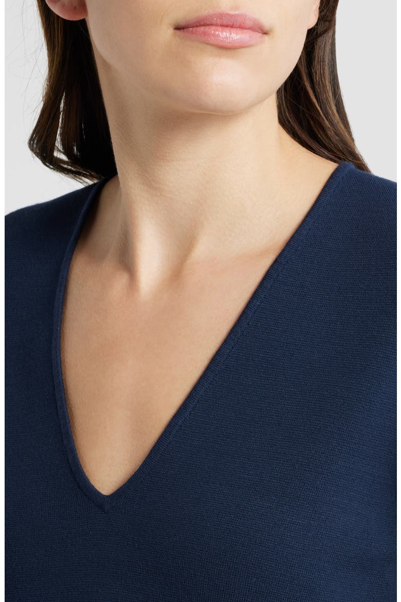 V-Neck Sweater, Alternate, color, NAVY