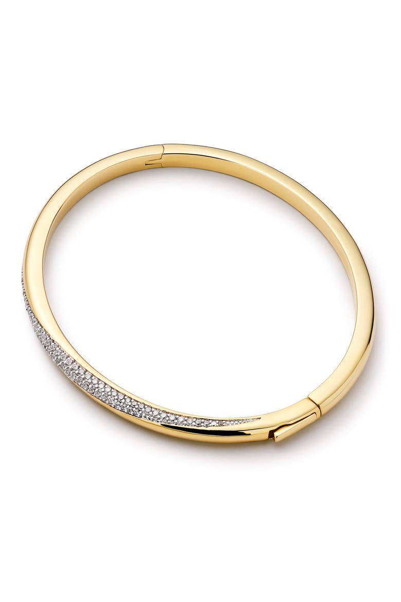 Kira Pavé Bangle, Alternate, color, GOLD / CLEAR