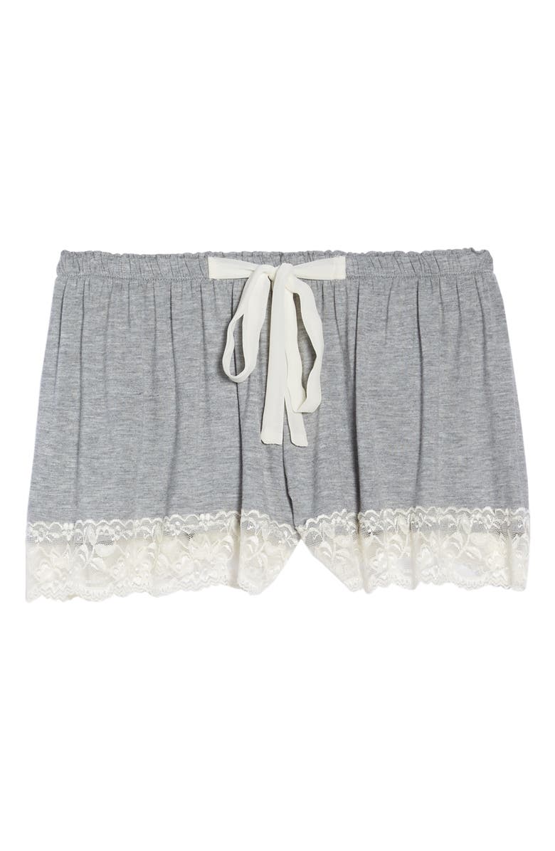 Flora Nikrooz Snuggle Lounge Shorts, Alternate, color, Heather Grey