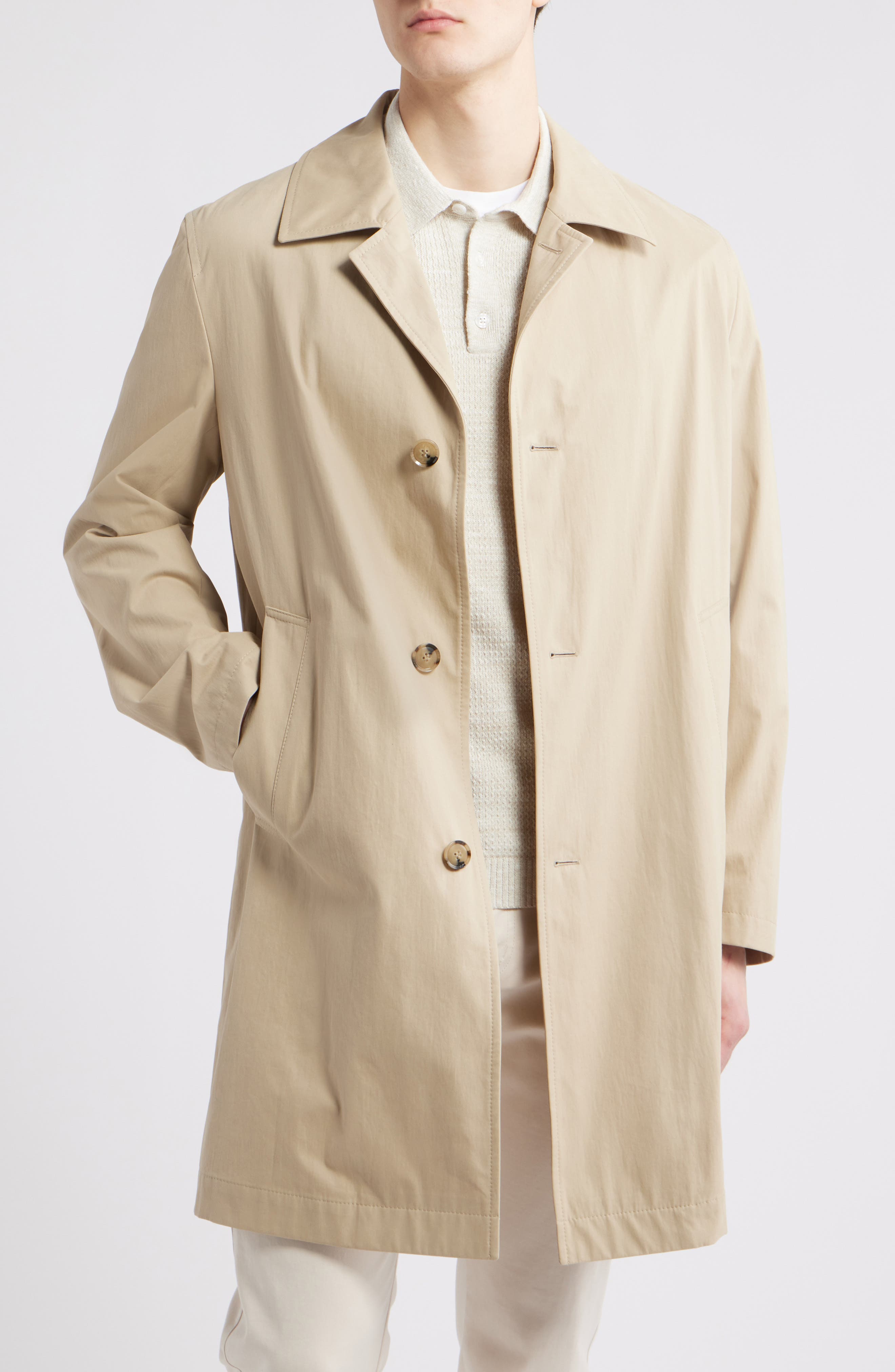 hugo boss beige coat