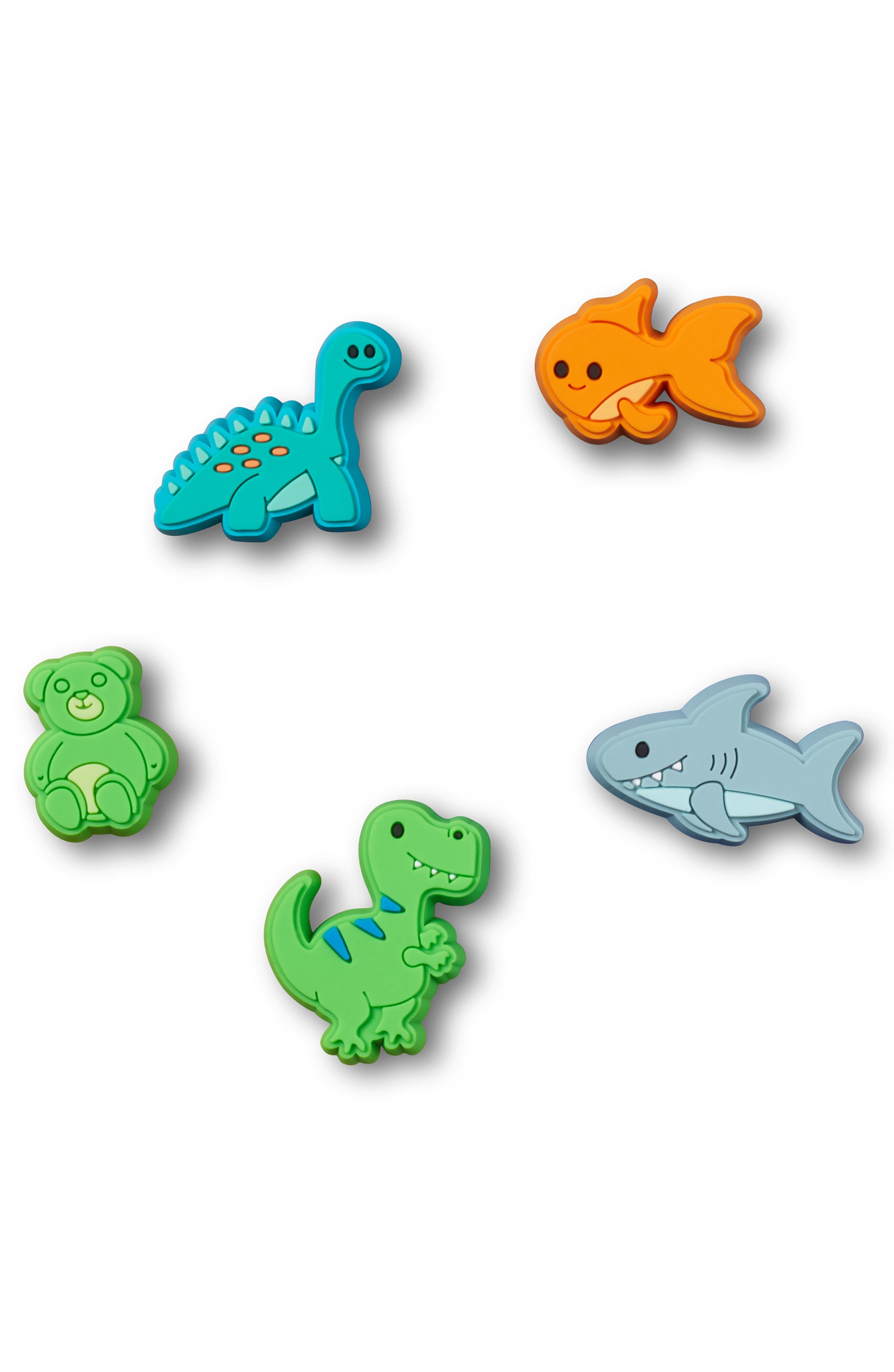 CROCS Assorted 5-Pack Cartoon Animal Jibbitz Shoe Charms