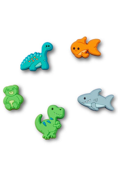 Assorted 5-Pack Cartoon Animal Jibbitz Shoe Charms