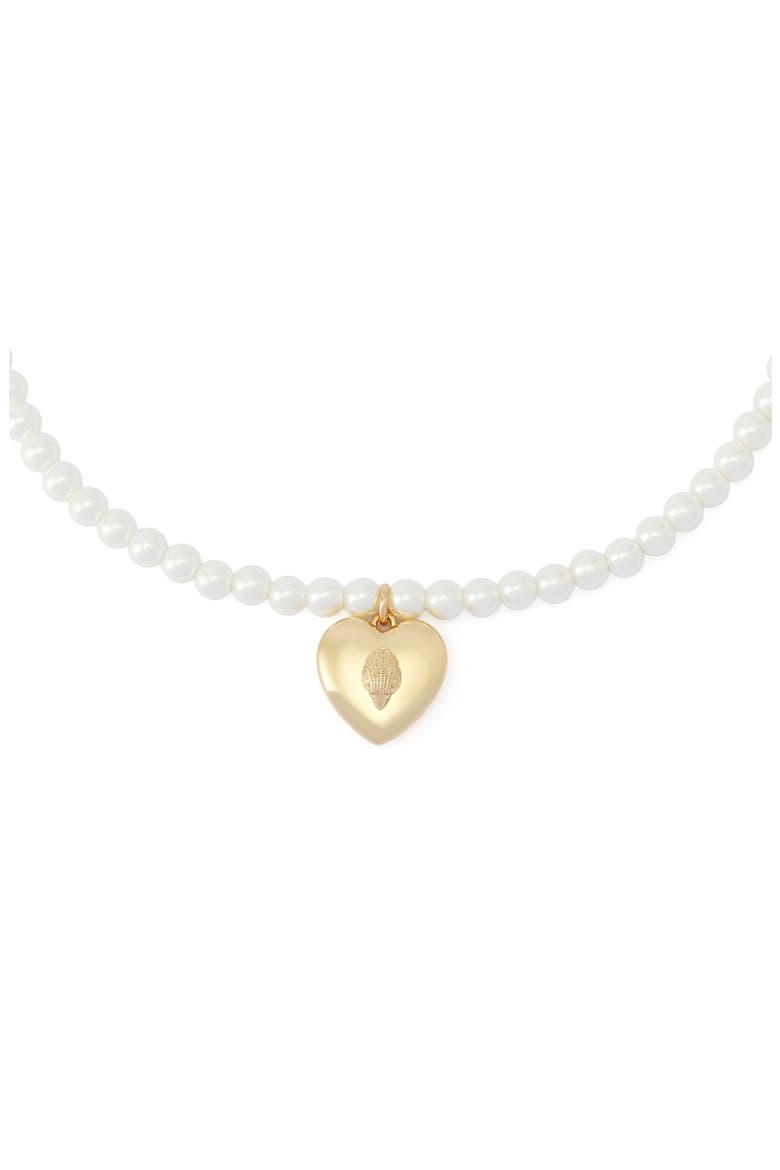 Faux Pearl Eagle Pendant Necklace, Alternate, color, GOLD/ PEARL