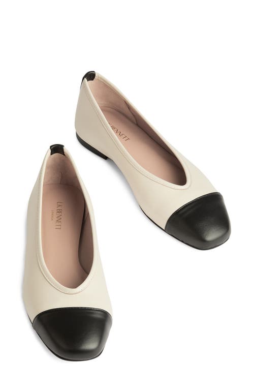 Lk Bennett Hanna Cap Toe Ballet Flat