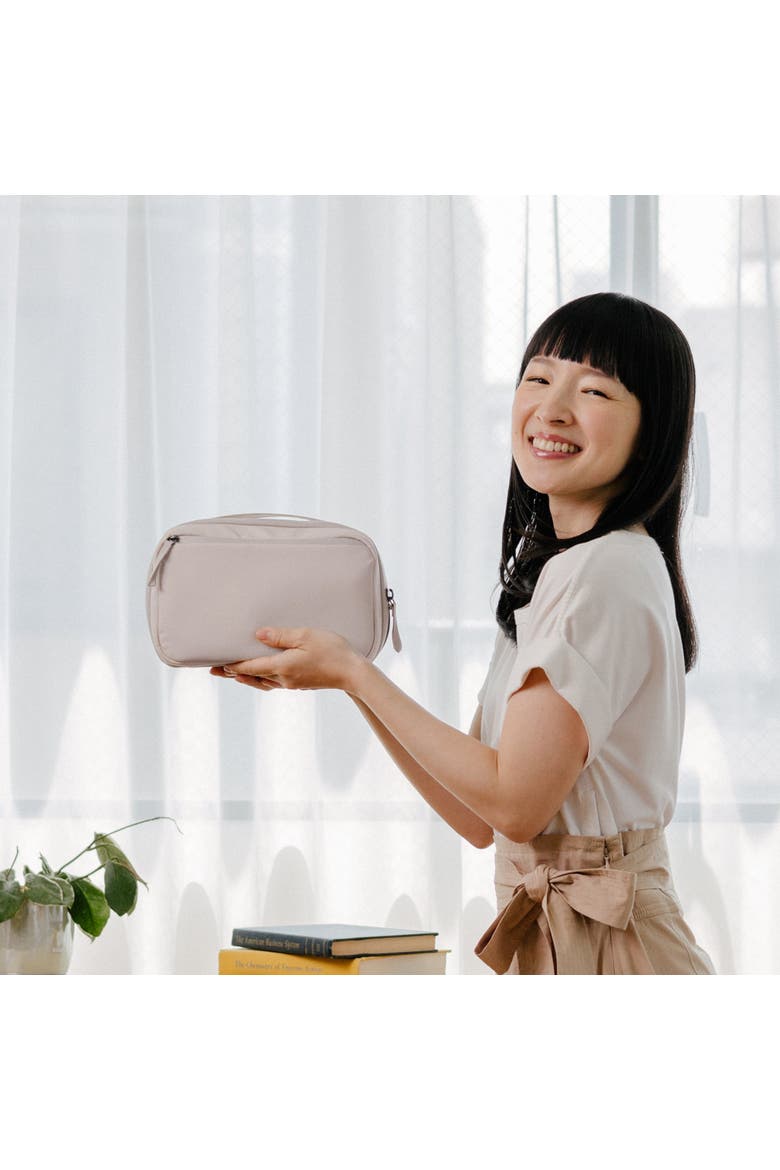 KonMari 2-in-1 Tech Accessory Pouch, Alternate, color, Stone