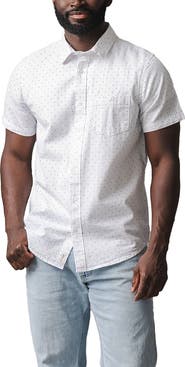 Hope & Henry Organic Short Sleeve Seersucker Shirt