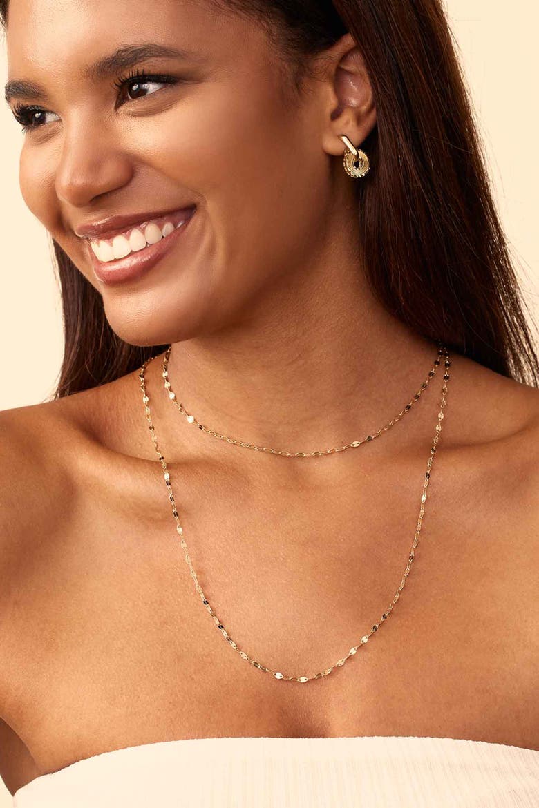 14K Yellow Gold Icon Drop Earrings, Alternate, color, Yellow Gold