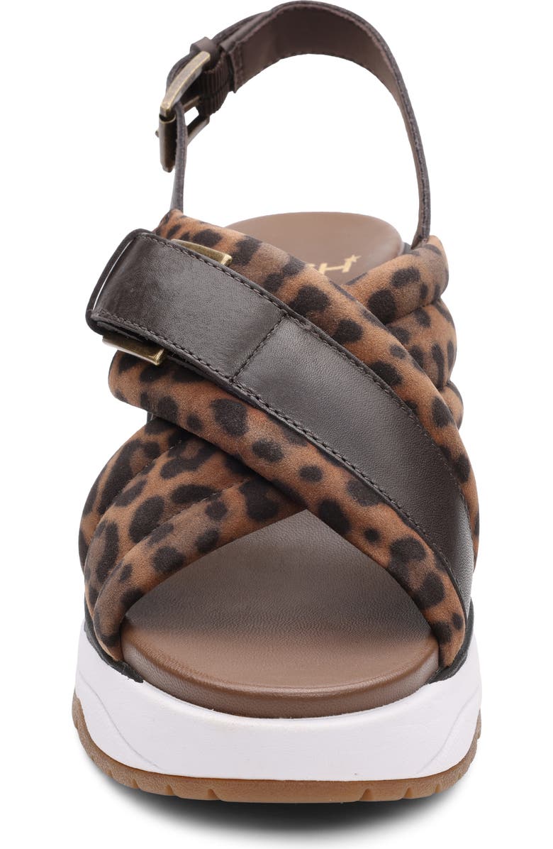 Ash Dixie Bis Leopard Slingback Slide Sandal, Alternate, color,