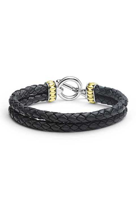 Men's Anthem Double Leather Bracelet