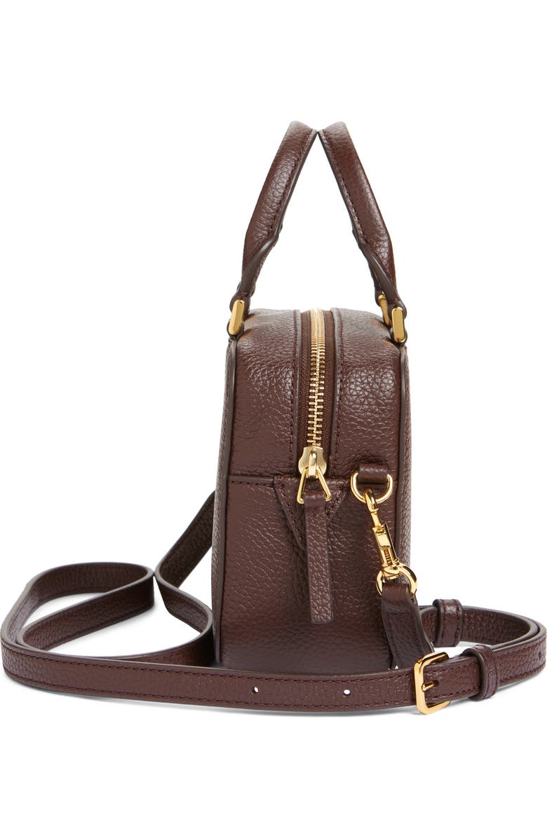 Veronica Beard Boxy Top Handle Leather Bag, Alternate, color,