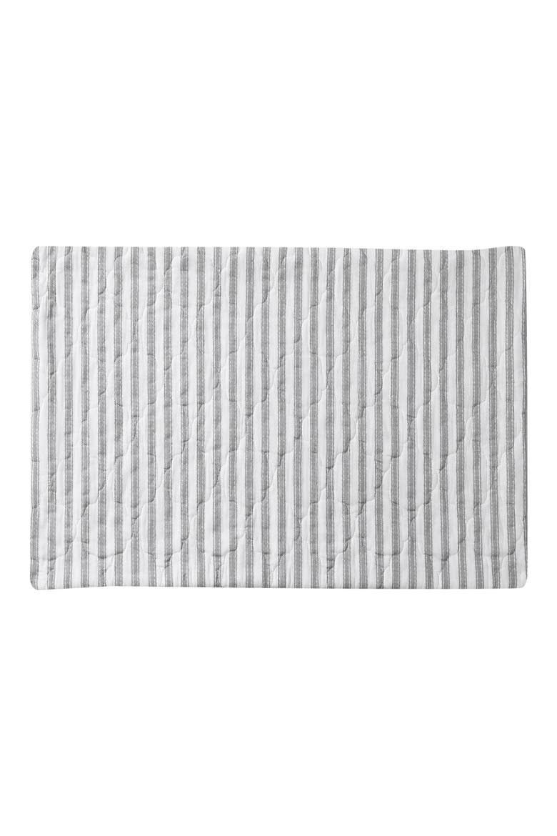 Willow Way Ticking Stripe Quilt & Sham Set, Main, color, LT-PASTEL GREY