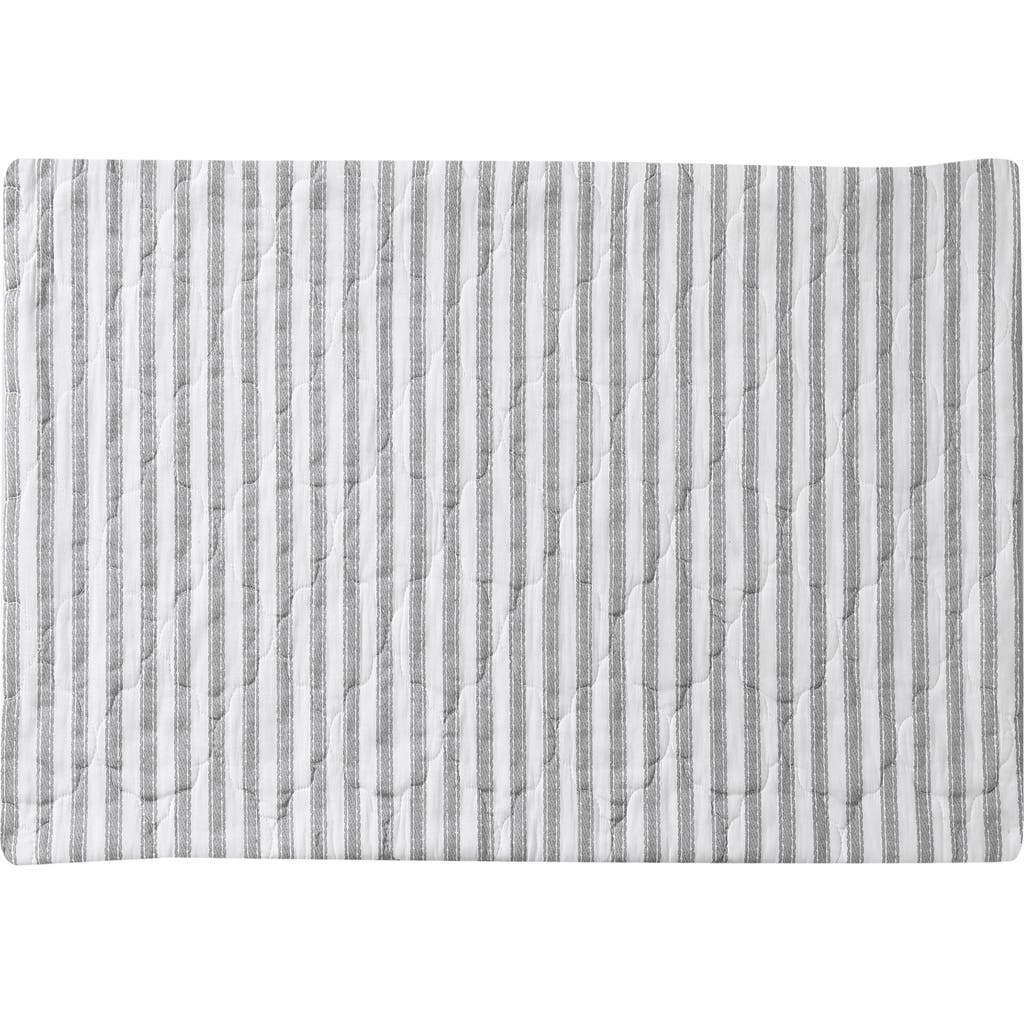 Stone Cottage Willow Way Ticking Stripe Quilt & Sham Set In White