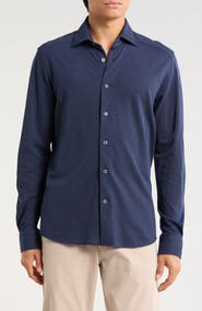 Jack Victor Bernard Long Sleeve Knit Shirt