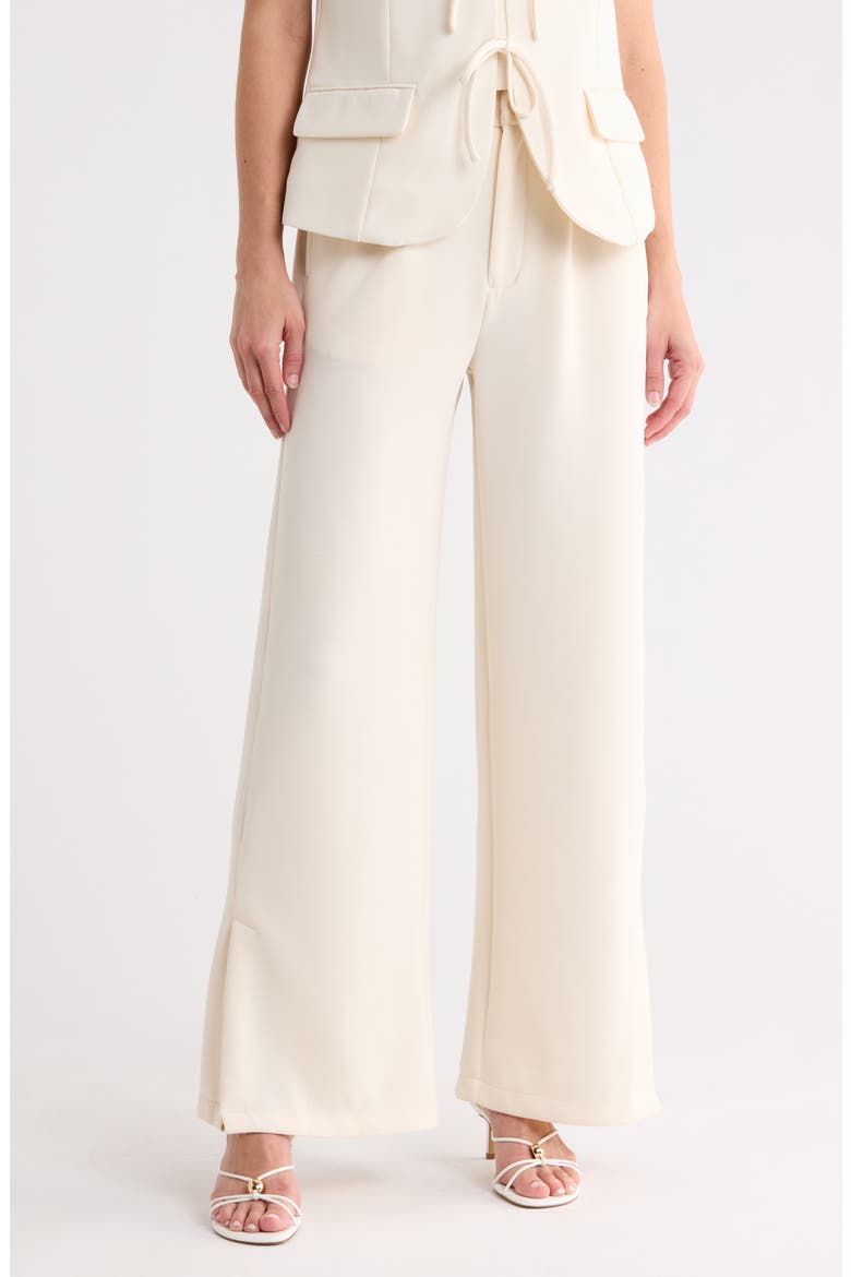 Pleated Wide Leg Pants, Main, color, WHITECAP GREY
