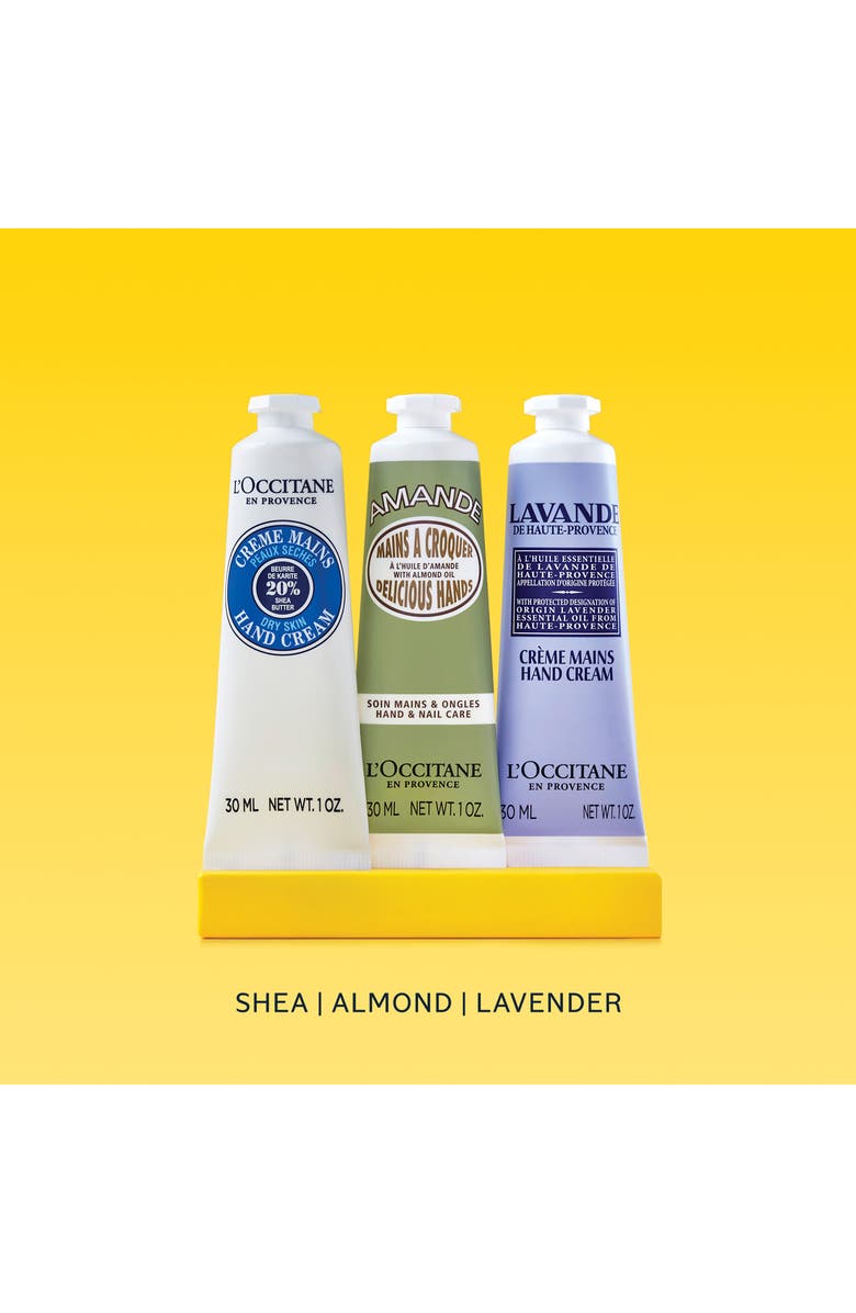 L'Occitane Travel Size Shea Hand Cream Favorites Set $37 Value, Alternate, color,