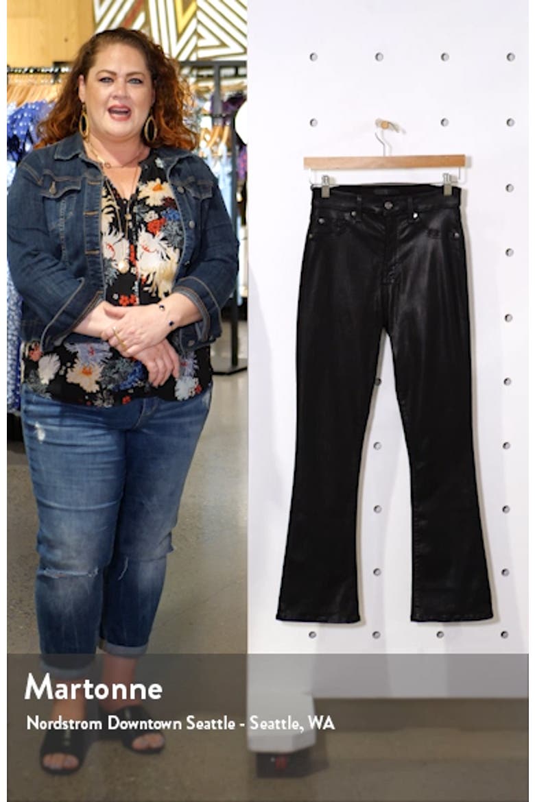 7 For All Mankind® Slim High Waist Ankle Kick Jeans video