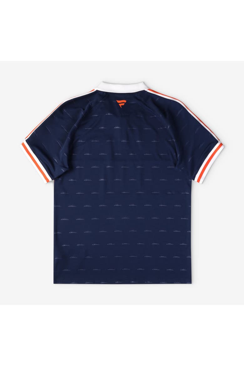 Youth Fanatics Navy Denver Broncos Football x Football Collared Fan Top, Alternate, color, Navy