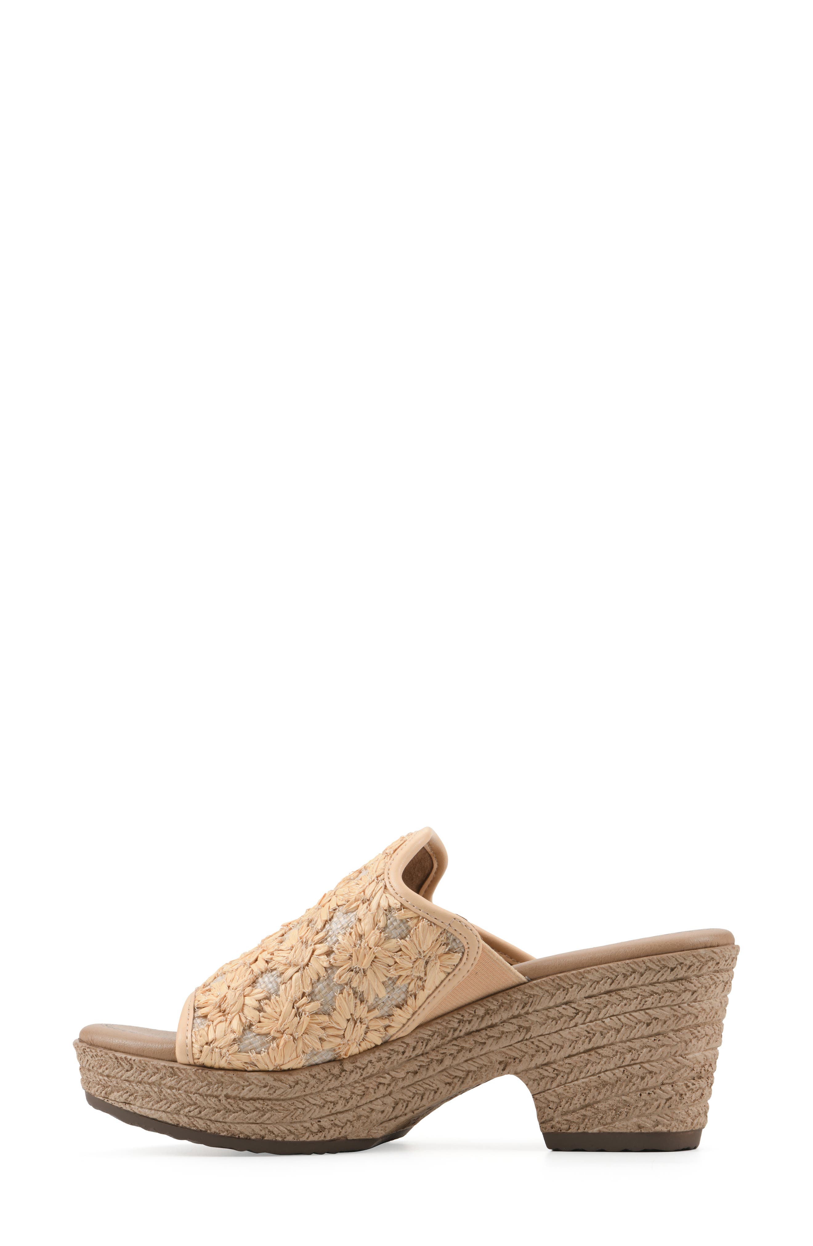CLIFFS BY WHITE MOUNTAIN Bizzie Platform Wedge Espadrille Sandal, Alternate, color, Mustard/ Fabric