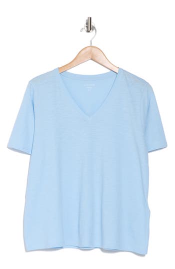Eileen Fisher Easy V-neck Organic Cotton T-shirt