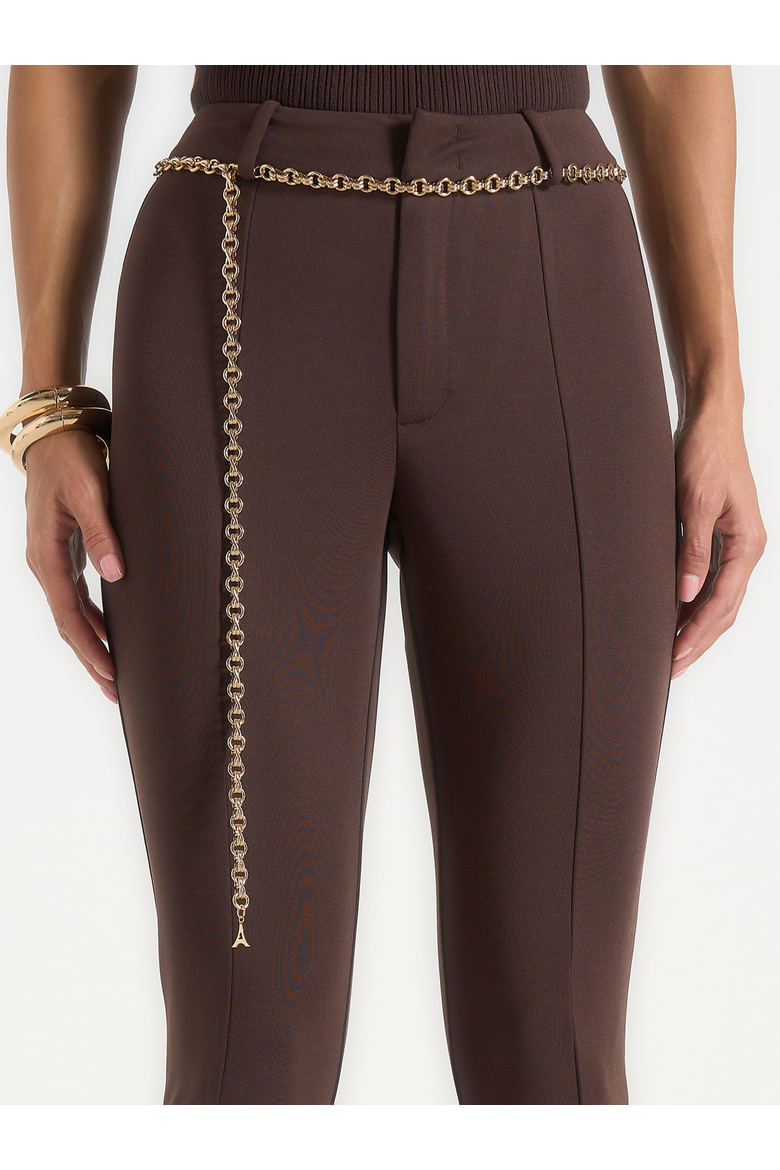 Una Capri Leggings, Alternate, color, Brown