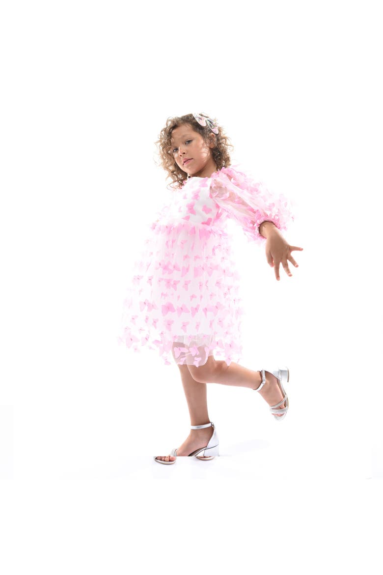 Bell Mariposa Dress, Alternate, color, Pink