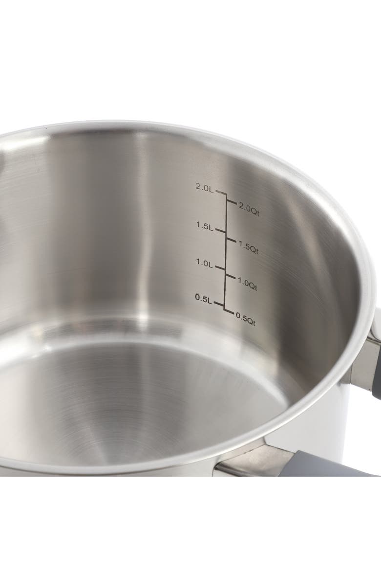 3 Piece 2.9 Quart Stainless Steel Steamer Set with Lid, Alternate, color, Silver