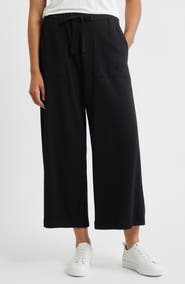 Eileen Fisher Organic Cotton Ankle Wide Leg Pants