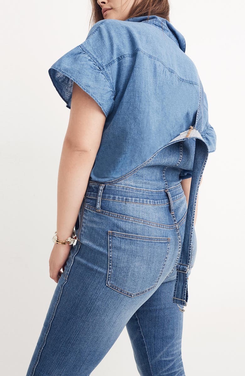 Madewell Skinny Denim Overalls, Alternate, color, 