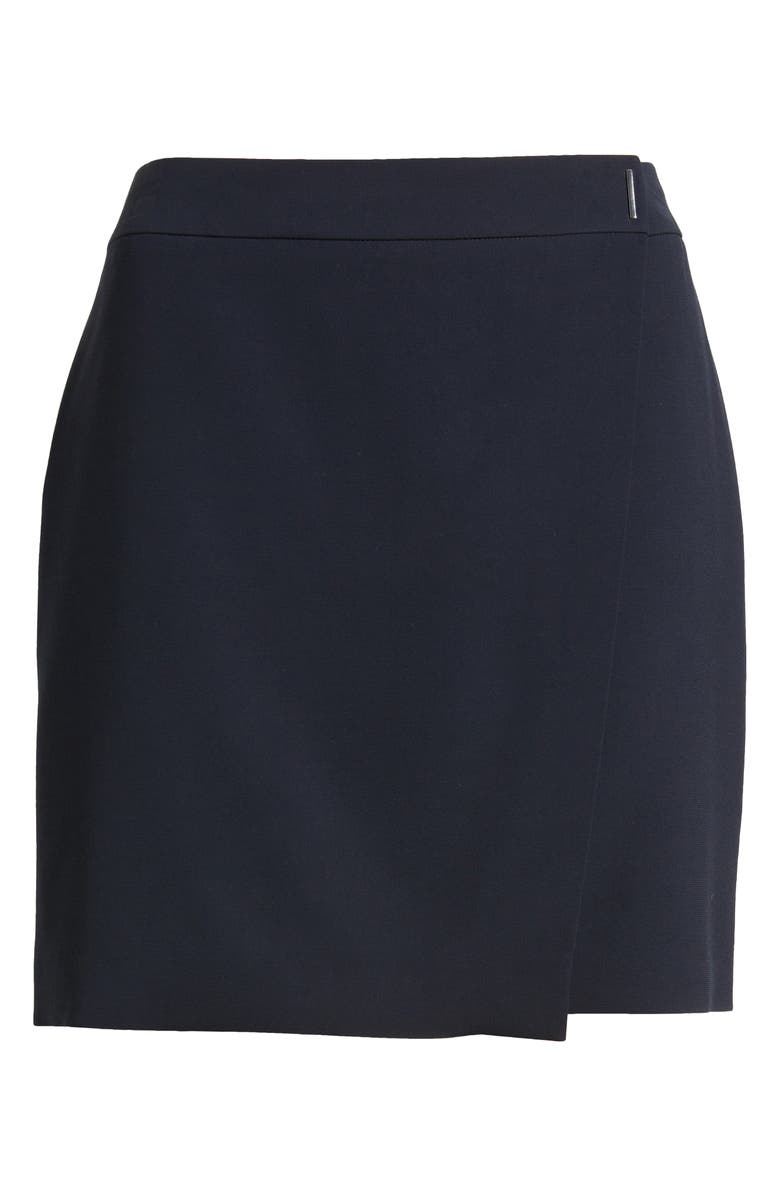 BOSS Vandera Wrap Front Miniskirt, Alternate, color, Sky Captain