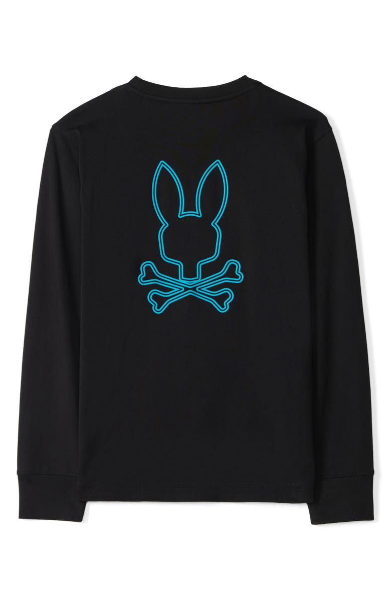 Psycho Bunny Kids' Richardson Long Sleeve Cotton Graphic T-Shirt, Alternate, color, 