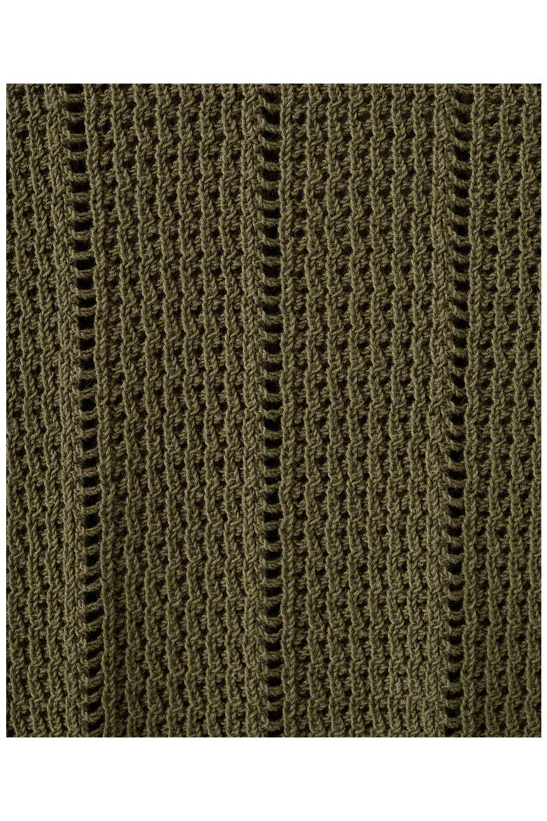 Open Stitch Sweater, Alternate, color, KHAKI GREEN