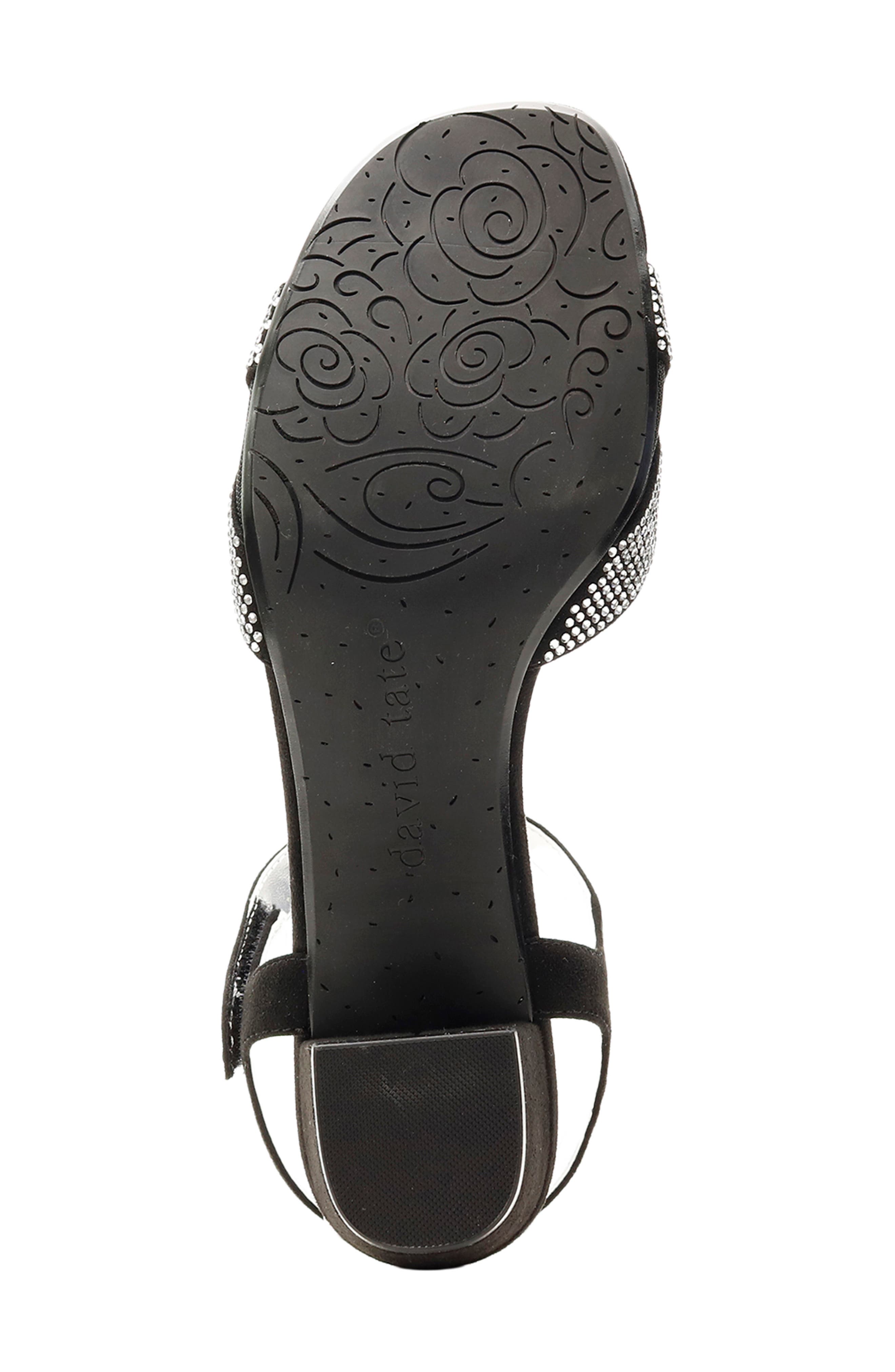 Rona Sandal, Alternate, color, BLACK SUEDE