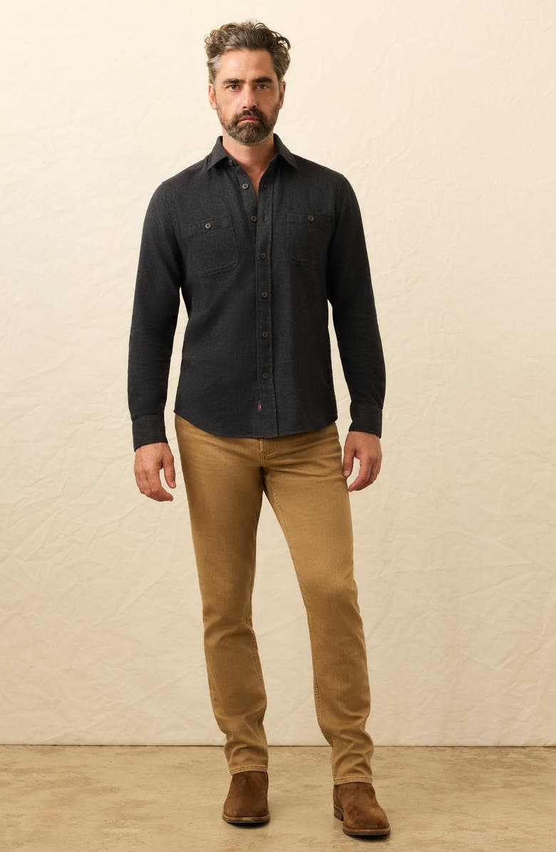 Faherty Heirloom Portuguese Flannel Shirt, Alternate, color, Salema Storm