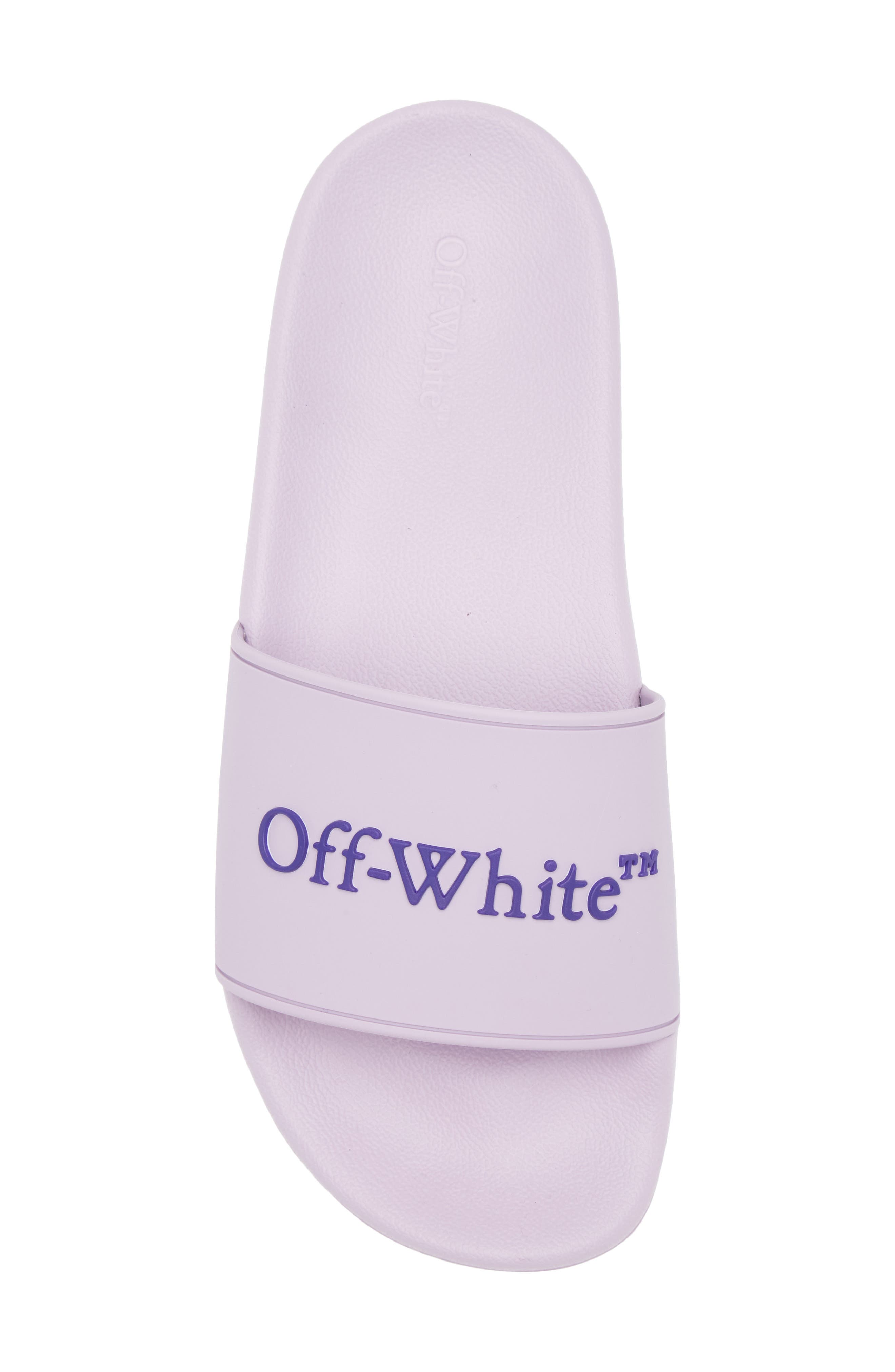Off-White Bookish Logo Slide Sandal, Alternate, color, 
