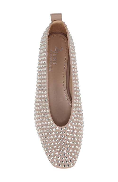 27 Edit Naturalizer Carla Sparkle Embellished Flat In Warm Taupe
