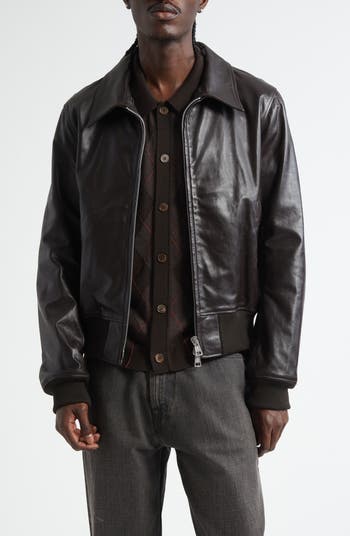 ジャケット・アウター our legacy PHAROS BOMBER 48 Our Legacy - Pharos Bomber Smoky Quartz Goat Skin