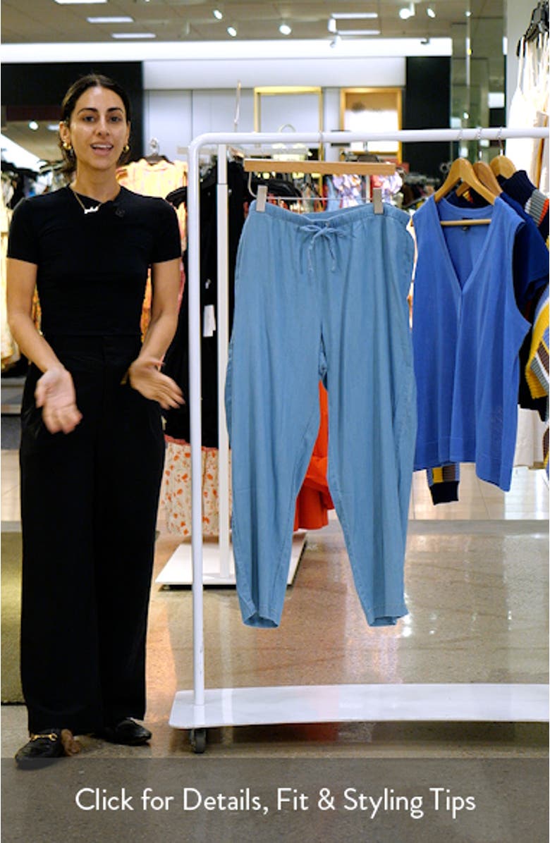 Tapered Ankle Drawstring Pants, sales video thumbnail